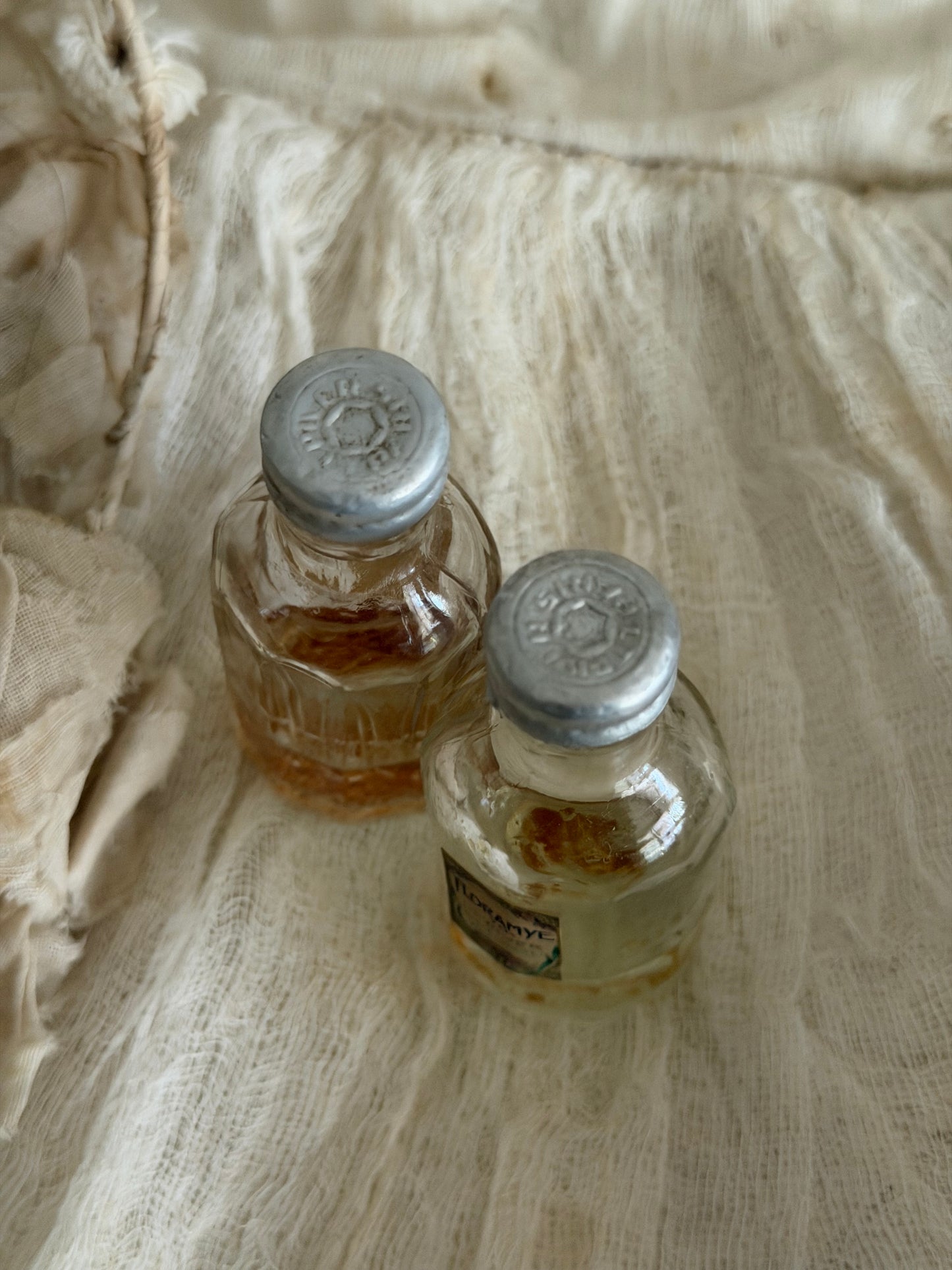 RARE Pair Antique French Perfume