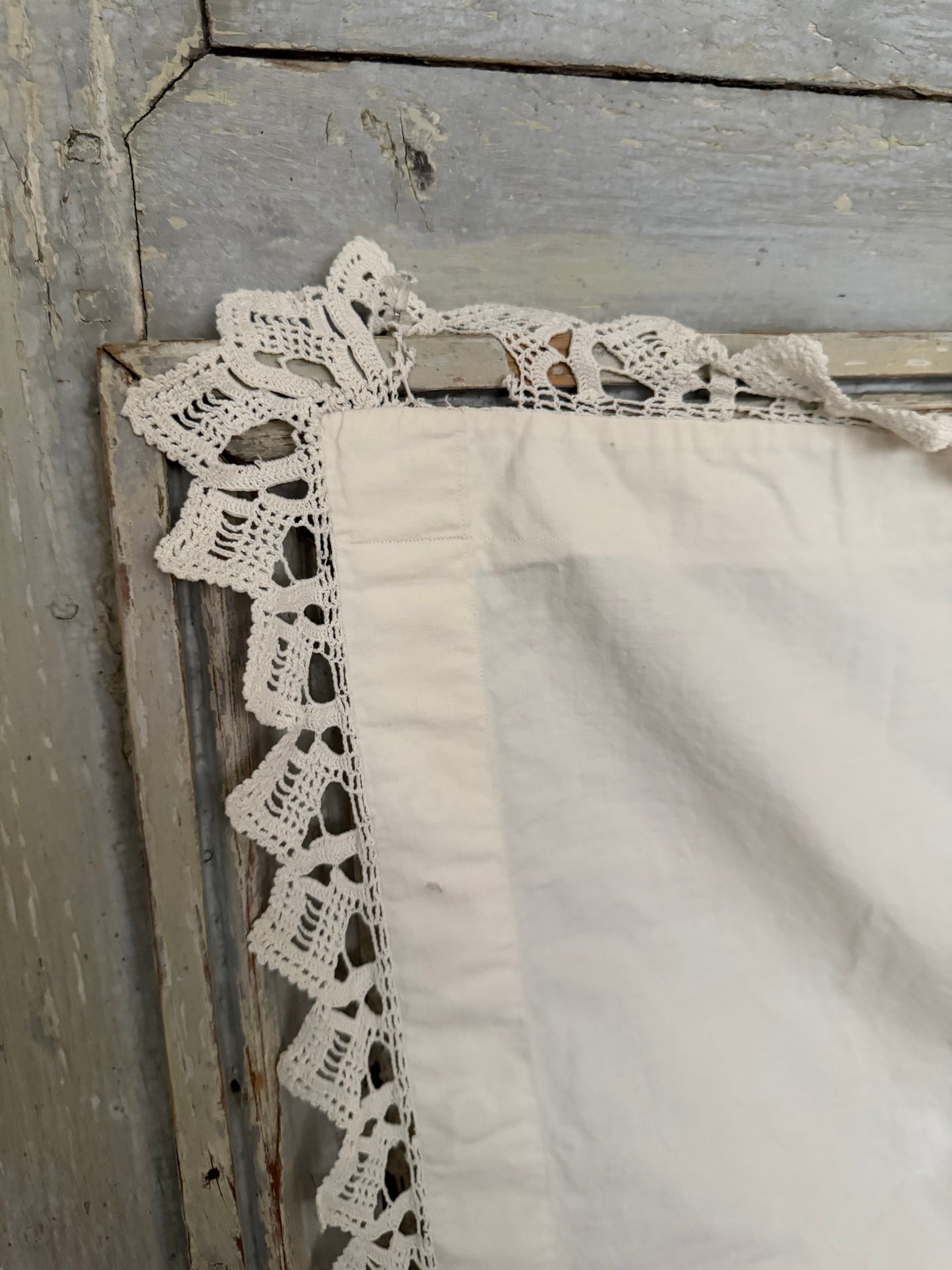 Antique Italian Embroidered Lace Pillow Top "ALWAYS TOGETHER"