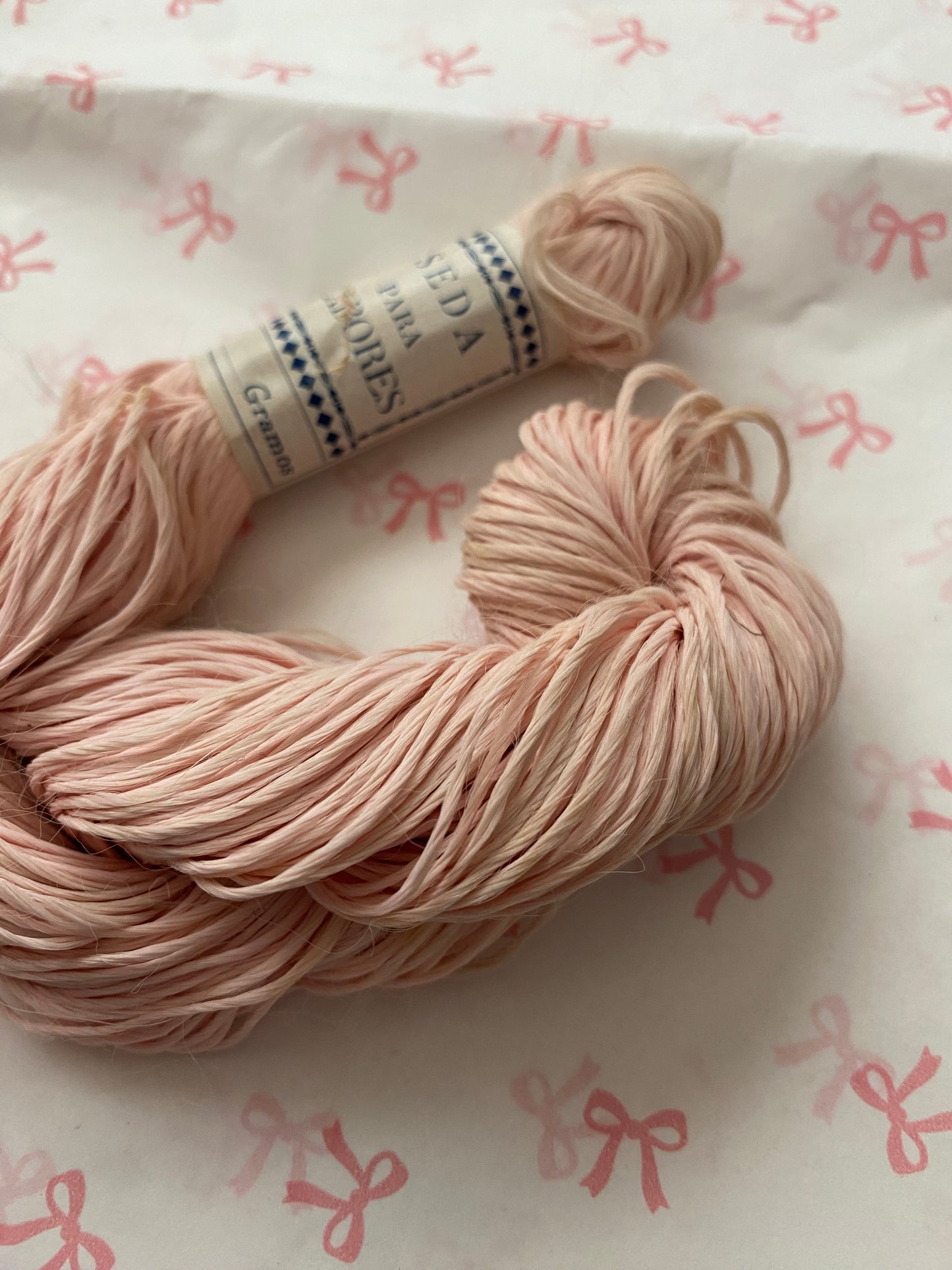 Antique Skein Pink Silk Floss