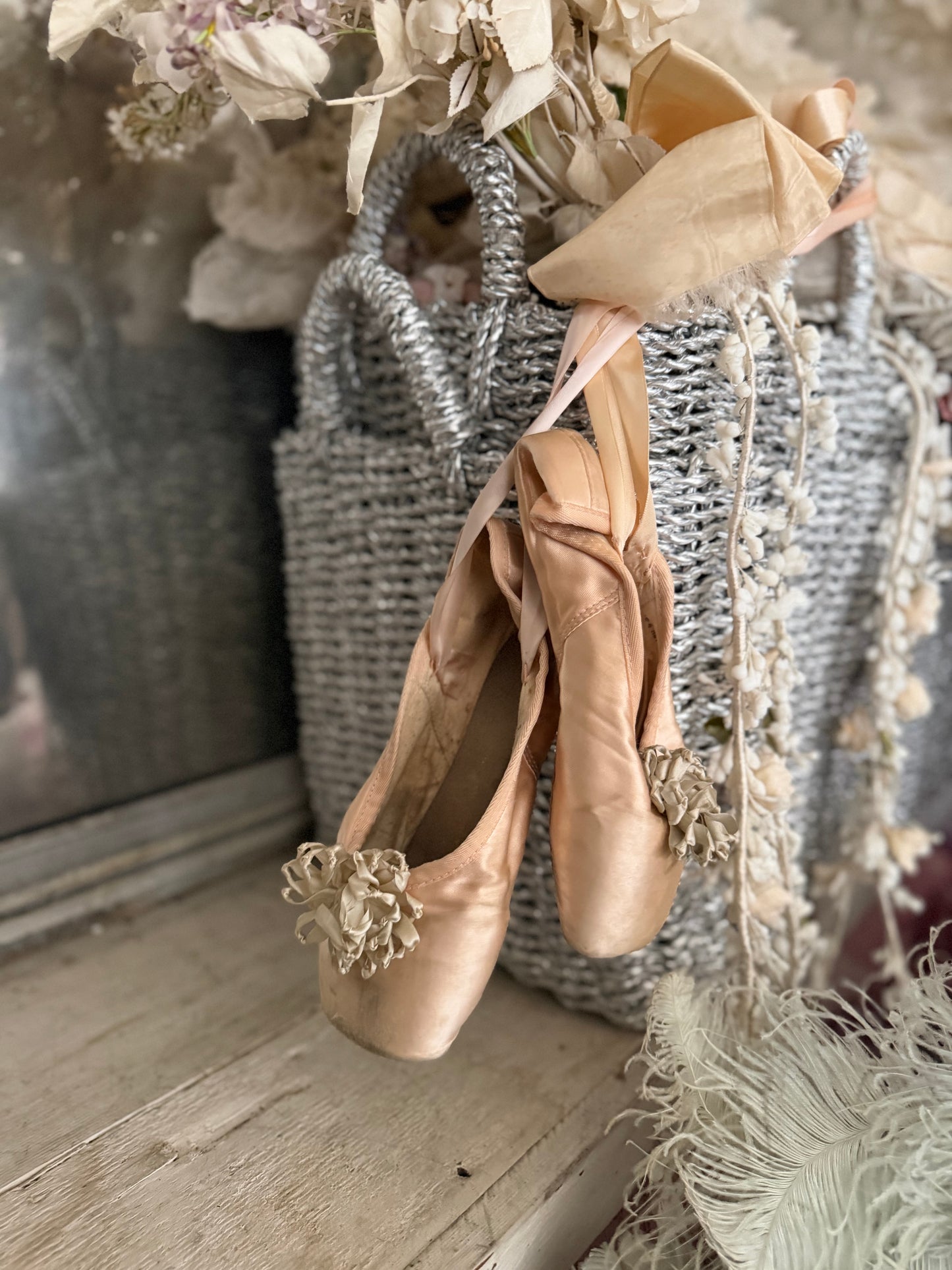 Vintage Ballet Pointe Shoes