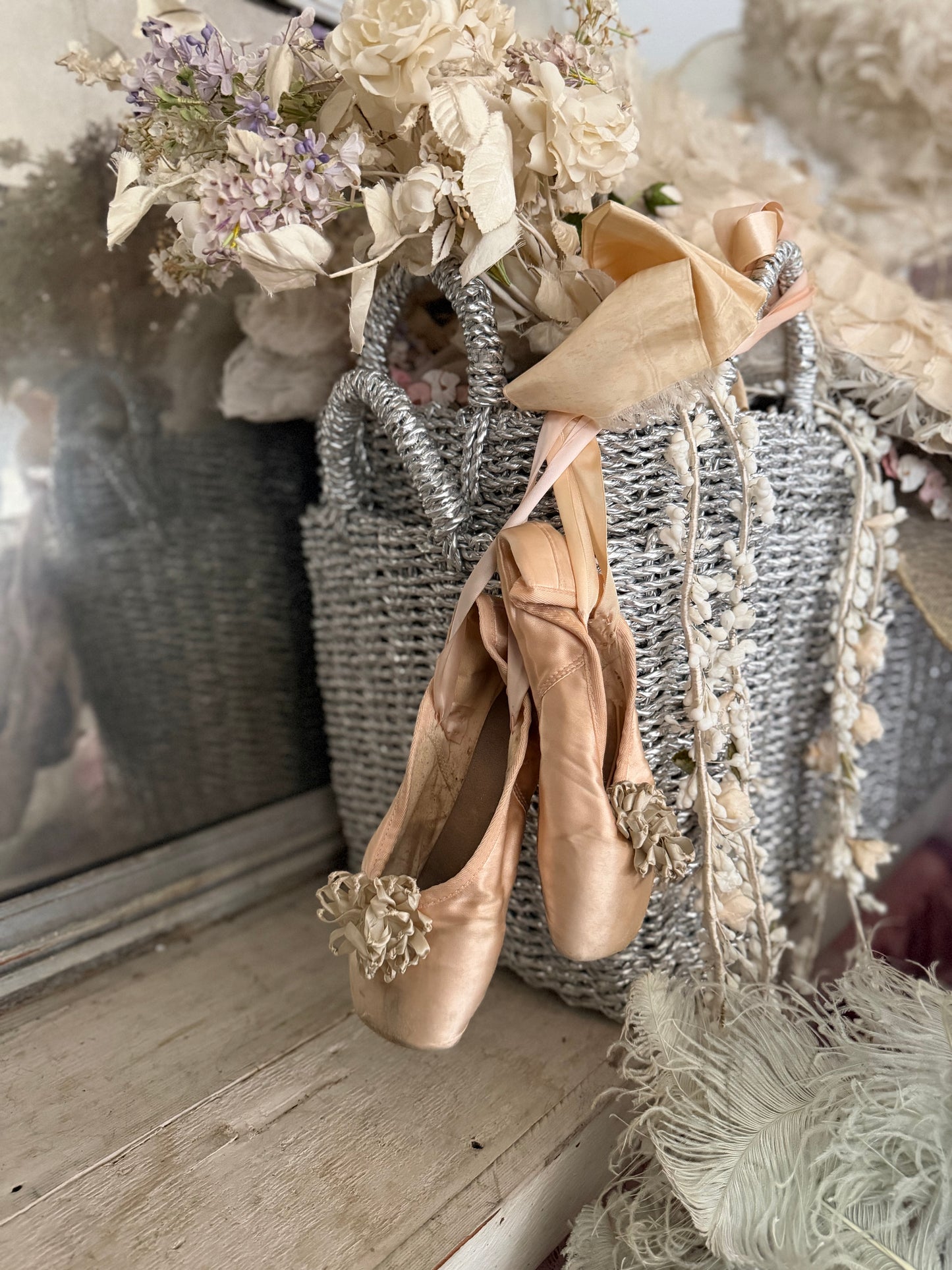 Vintage Ballet Pointe Shoes