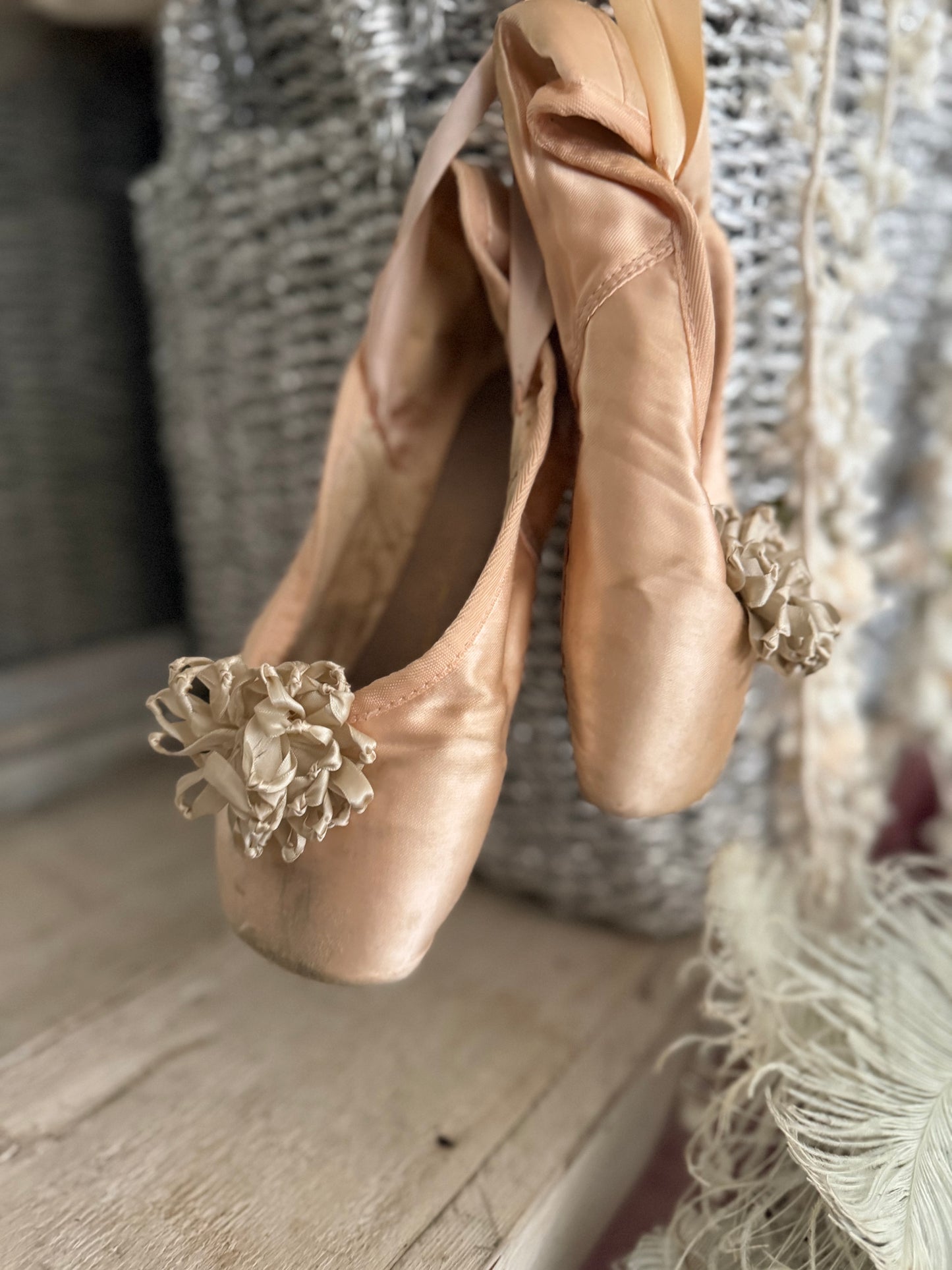 Vintage Ballet Pointe Shoes