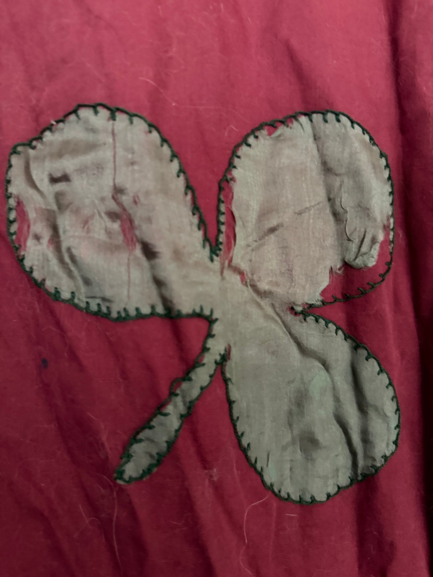 Antique French Pierrot Ruffled Clown Costume Pink Silk Clubs