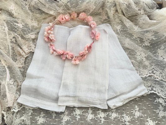 Collection 3 Bella Notte Linen Ice Pink Hand Towels