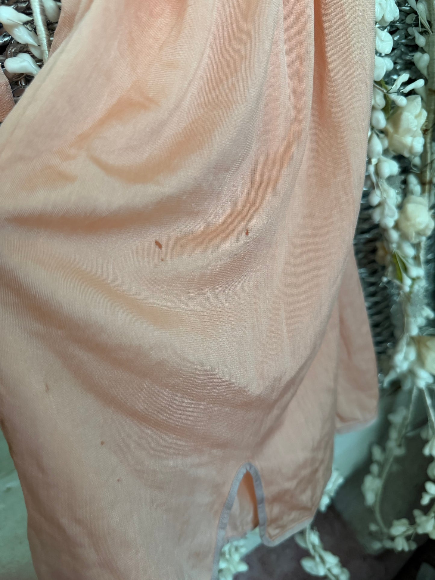 Antique Pink Silk Undergarment Pajama Pants