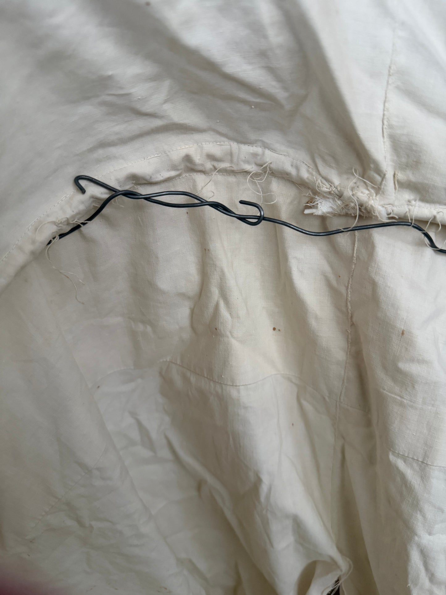 Antique White Wired Lace Hoop Skirt