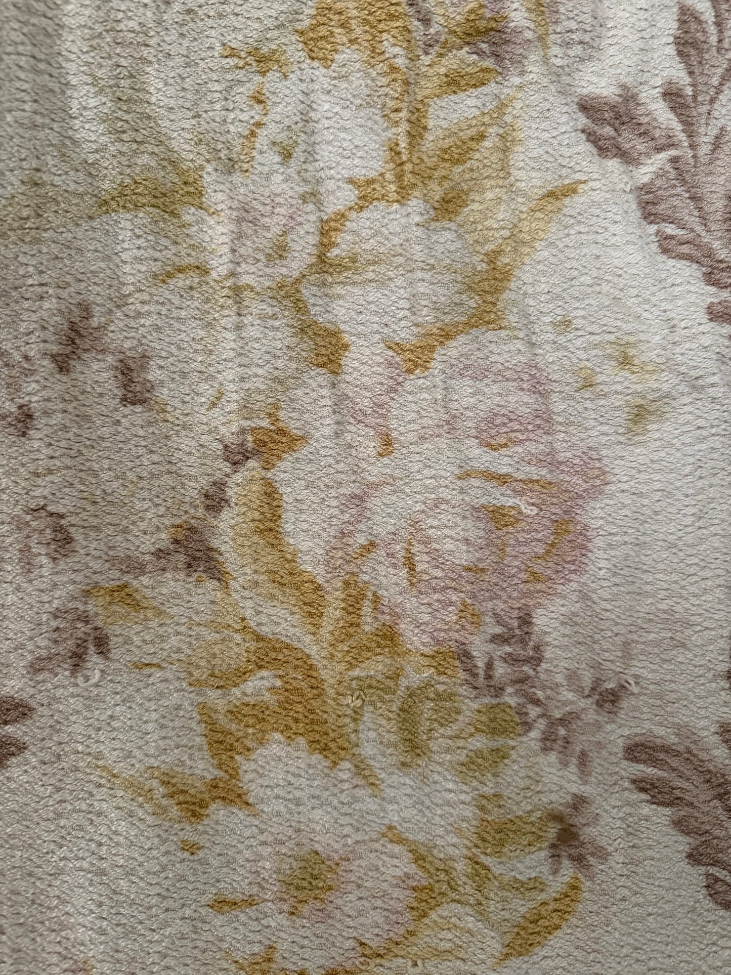 Vintage Shabby Chic Pastel Fabric Curtain Panel