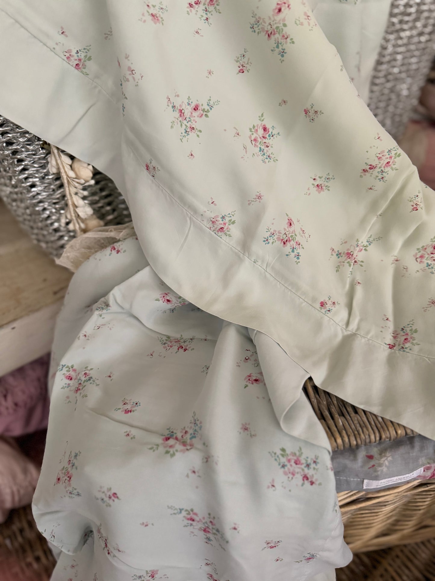 Pair RASSC Rachel Ashwell Bemberg Grace Pillow Shams