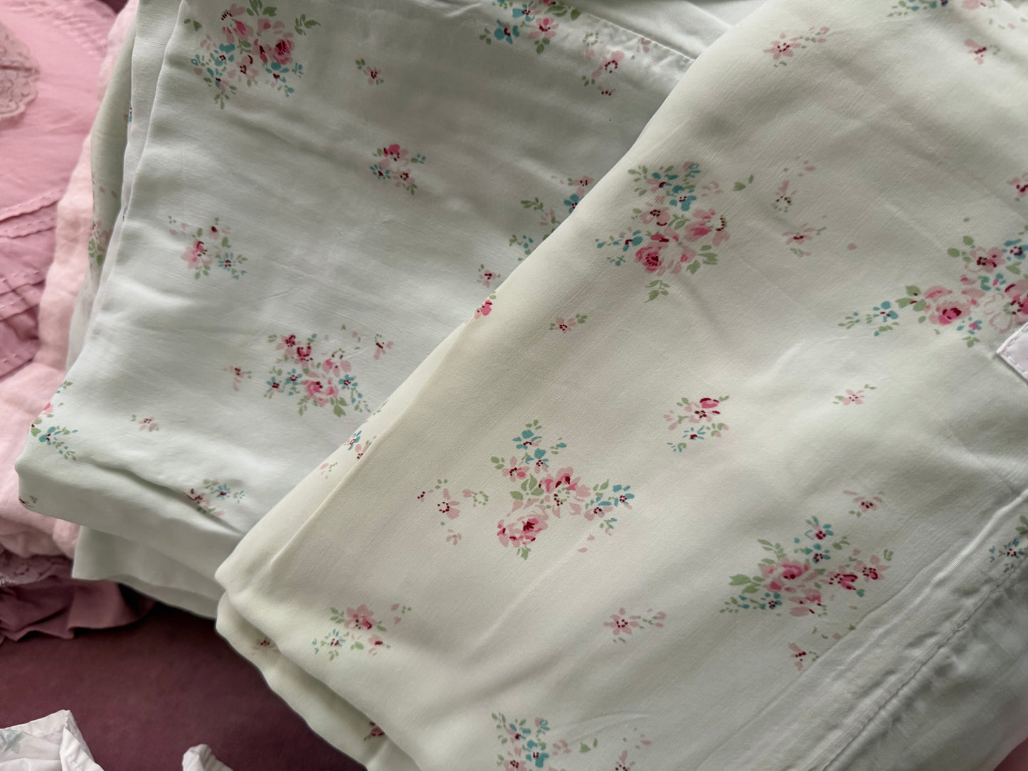Pair RASSC Rachel Ashwell Bemberg Grace Pillow Shams
