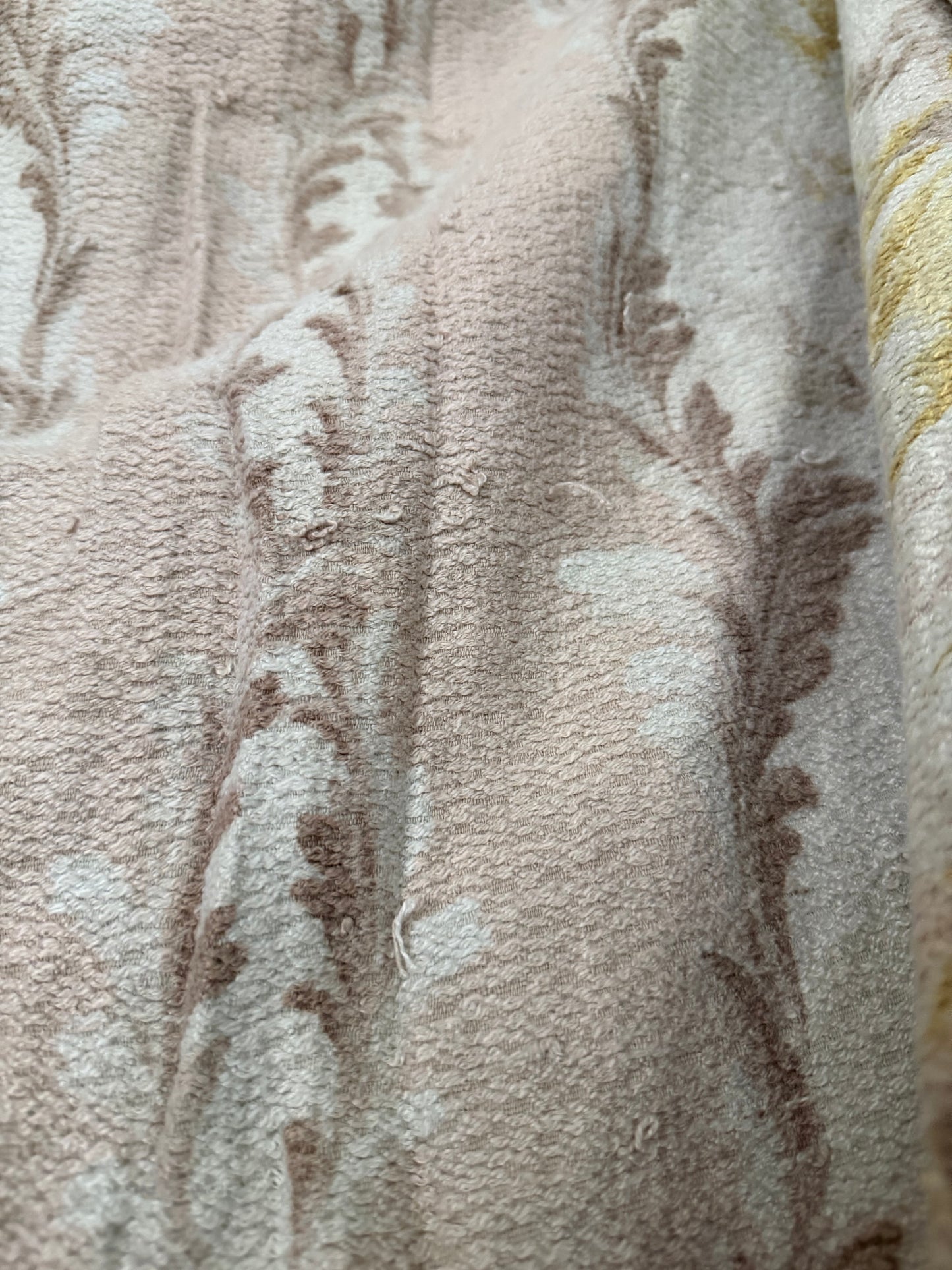 Vintage Shabby Chic Pastel Fabric Curtain Panel