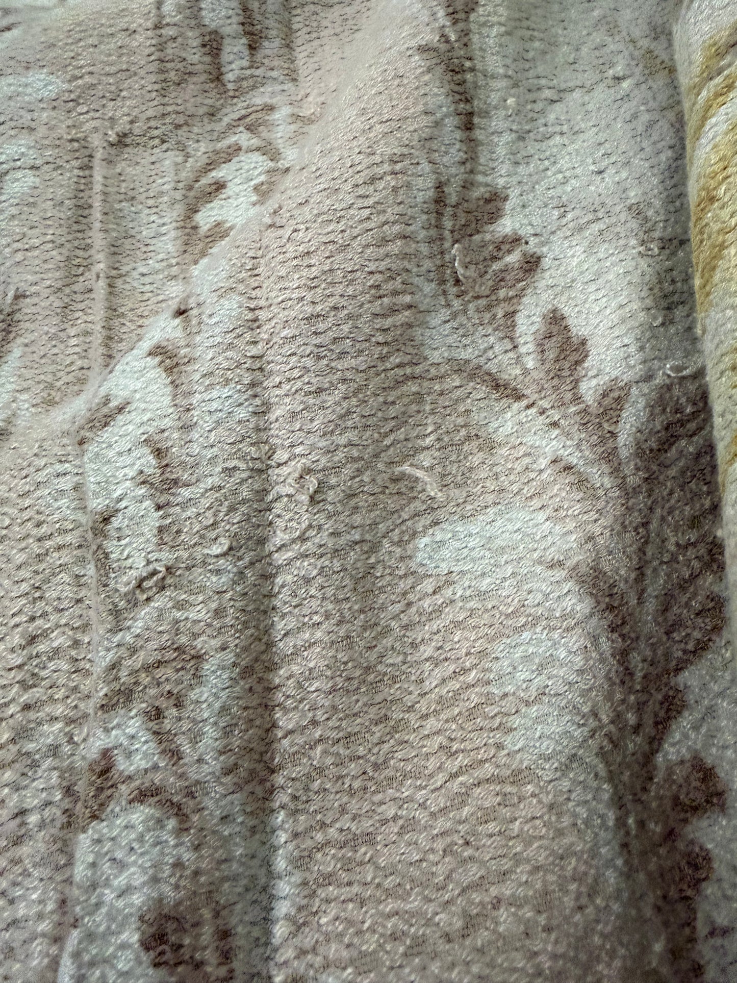 Vintage Shabby Chic Pastel Fabric Curtain Panel