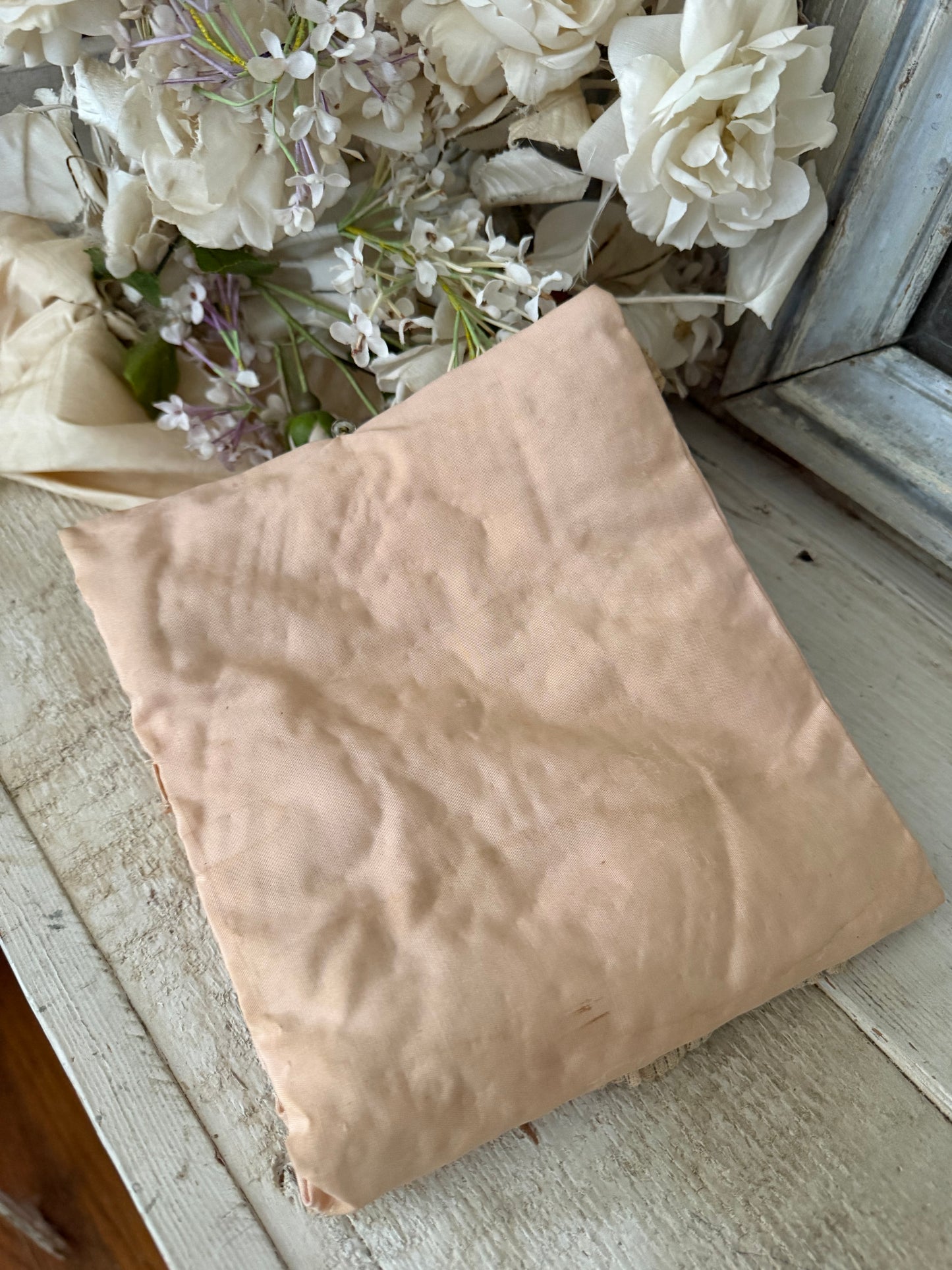 Antique Ribbonwork Lace Pouch Holder