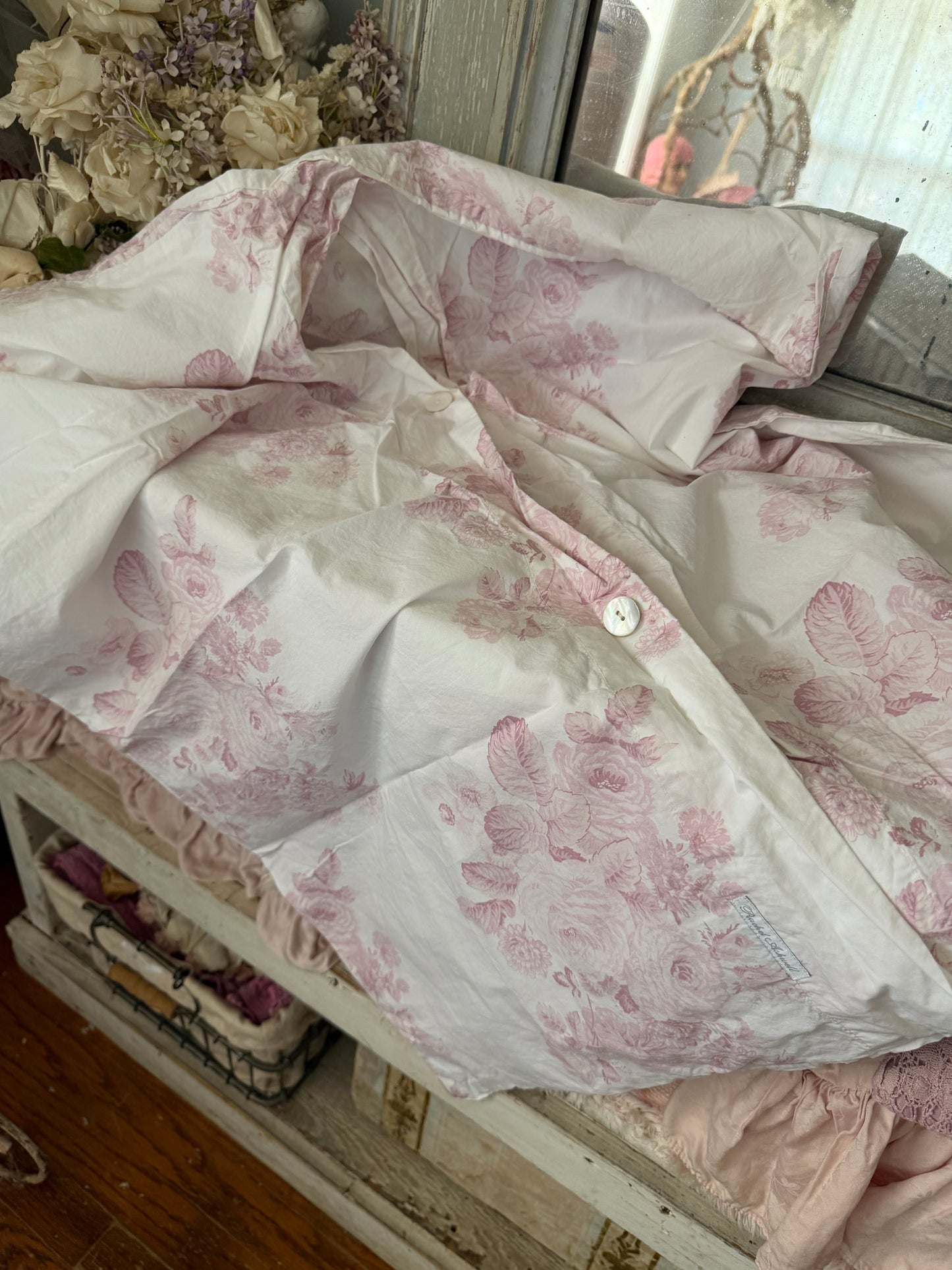 Rachel Ashwell RASSC Pink Shadow Rose Euro Sham