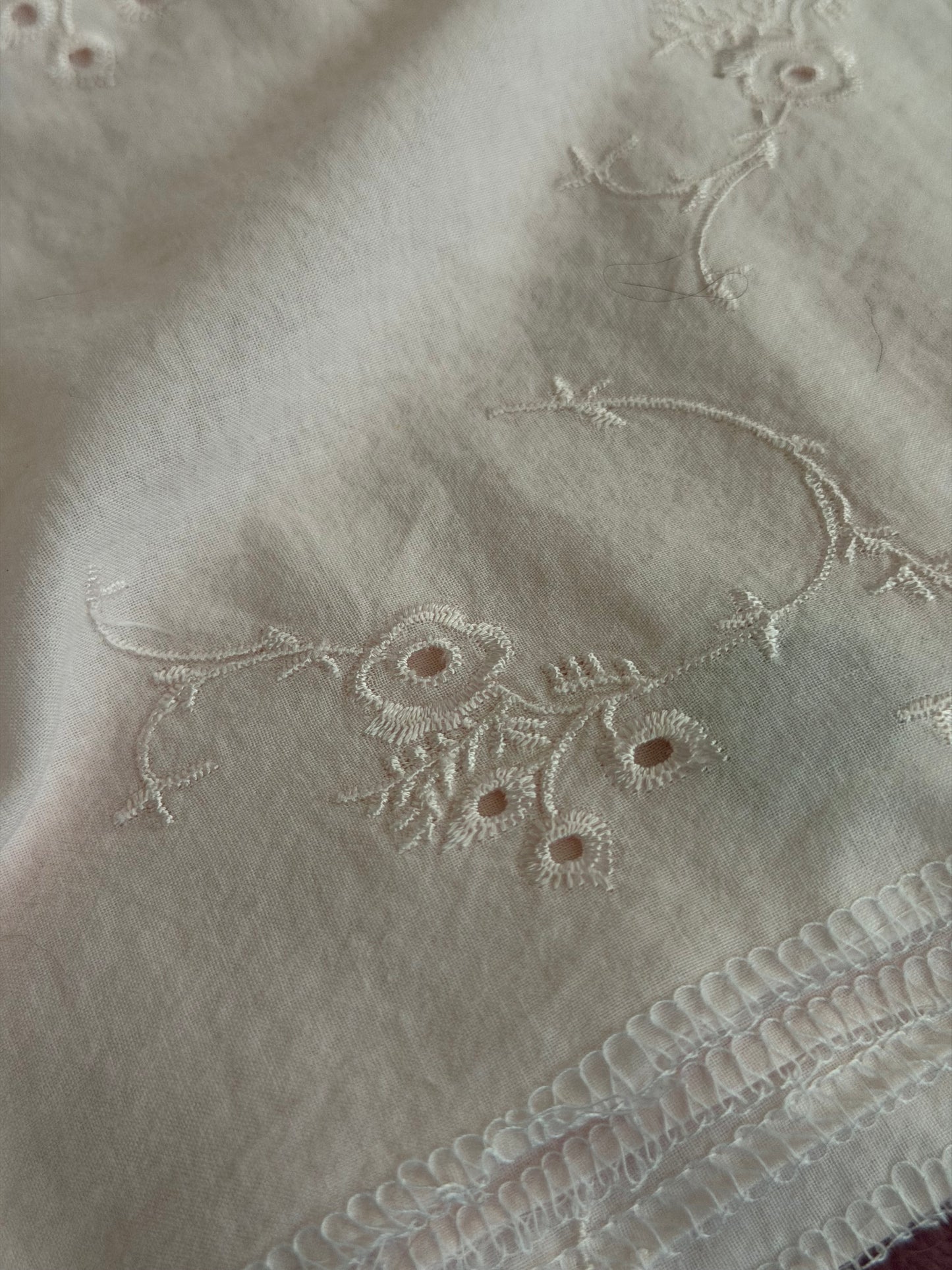 Store Sample RASSC Rachel Ashwell Pink Embroidered Fabric