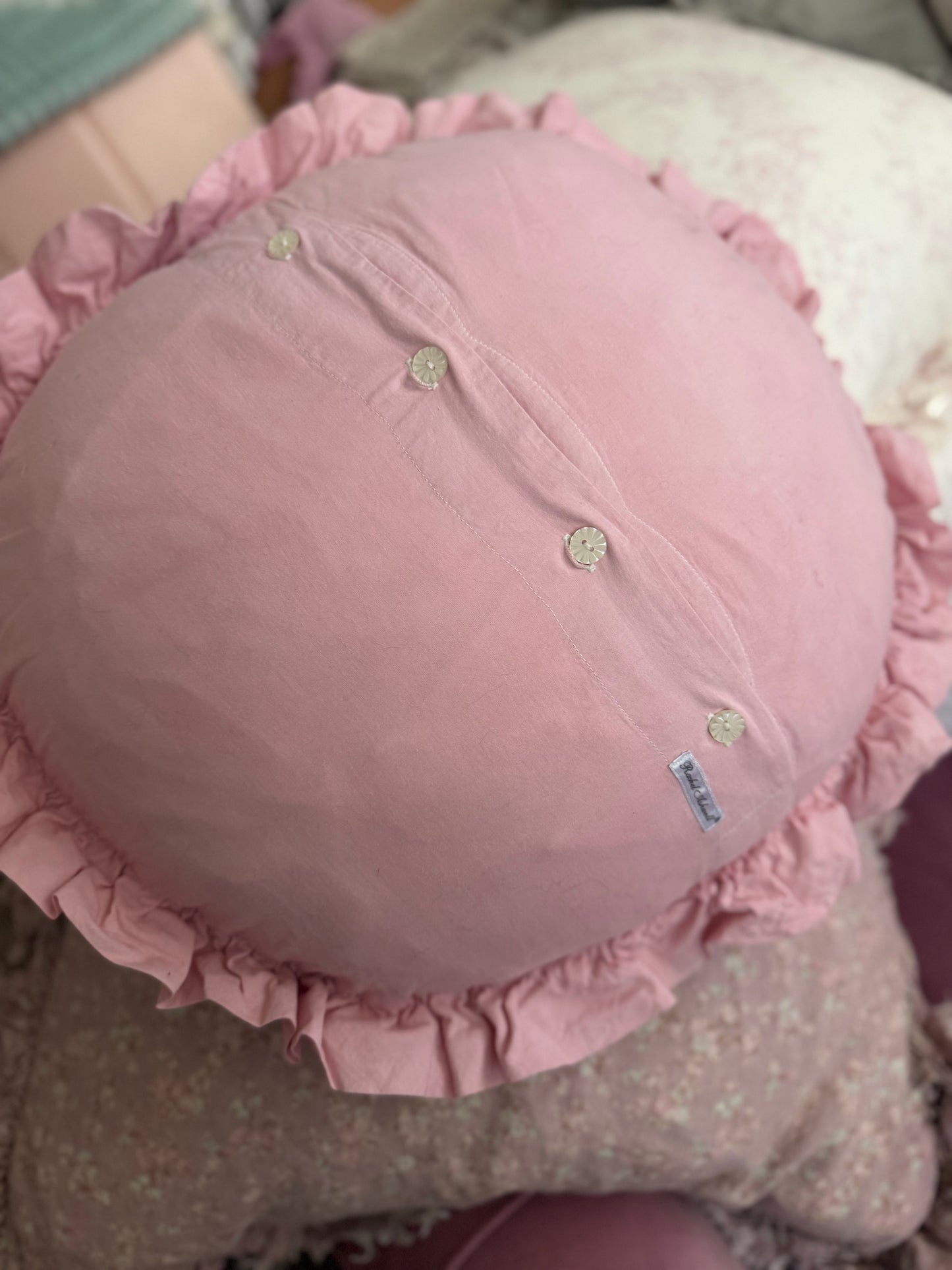 RARE Discontinued Rachel Ashwell Dusty Pink Petticoat Pillow
