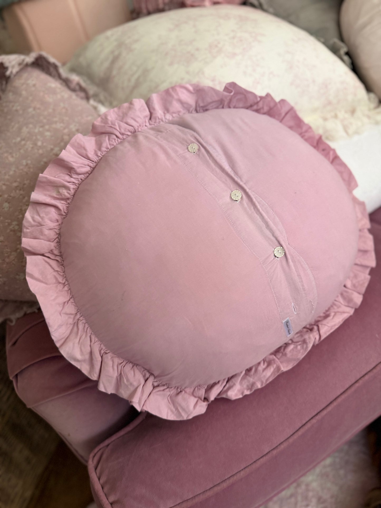 RARE Discontinued Rachel Ashwell Dusty Pink Petticoat Pillow