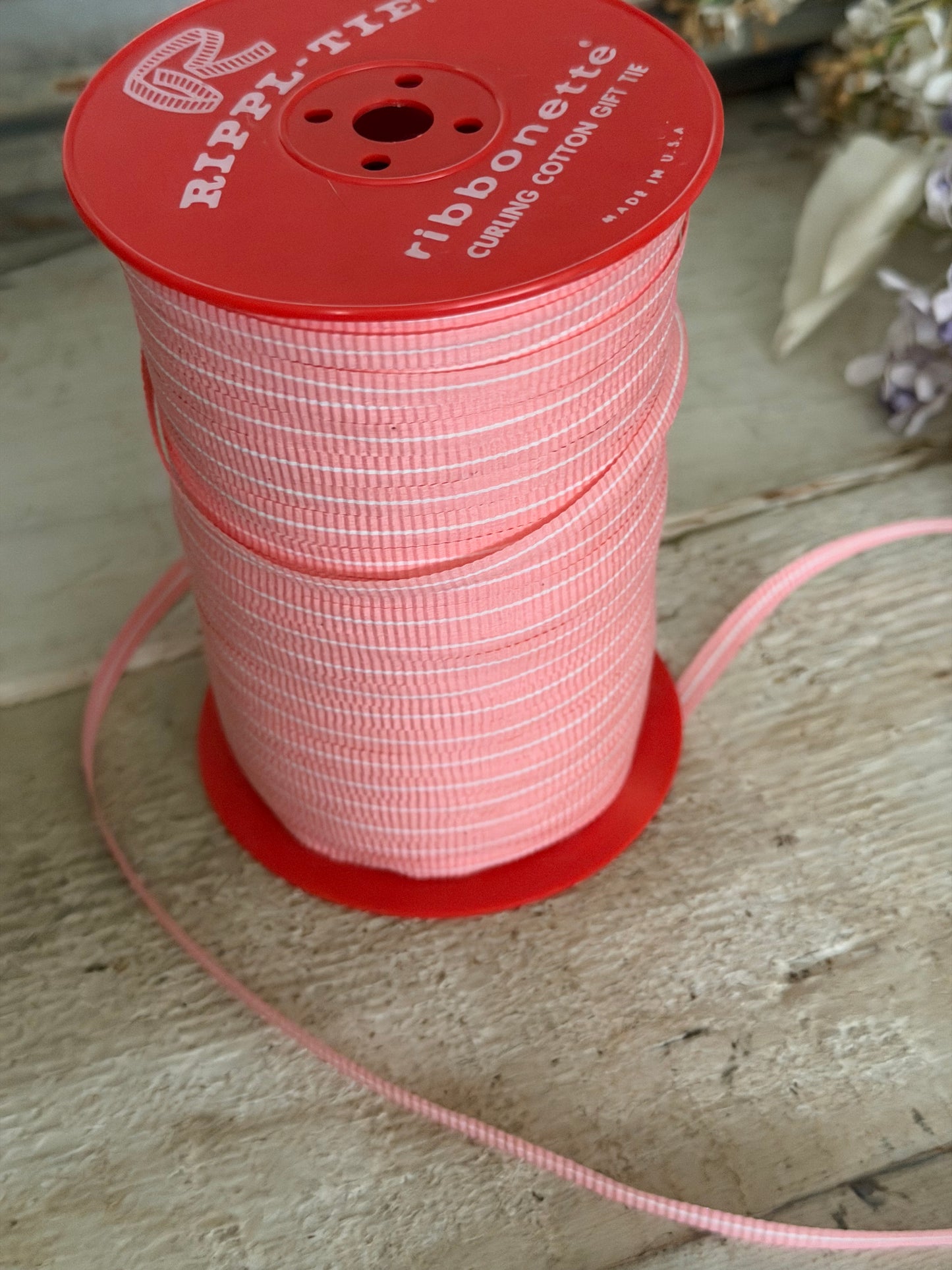 Vintage Pink Curling Ribbon