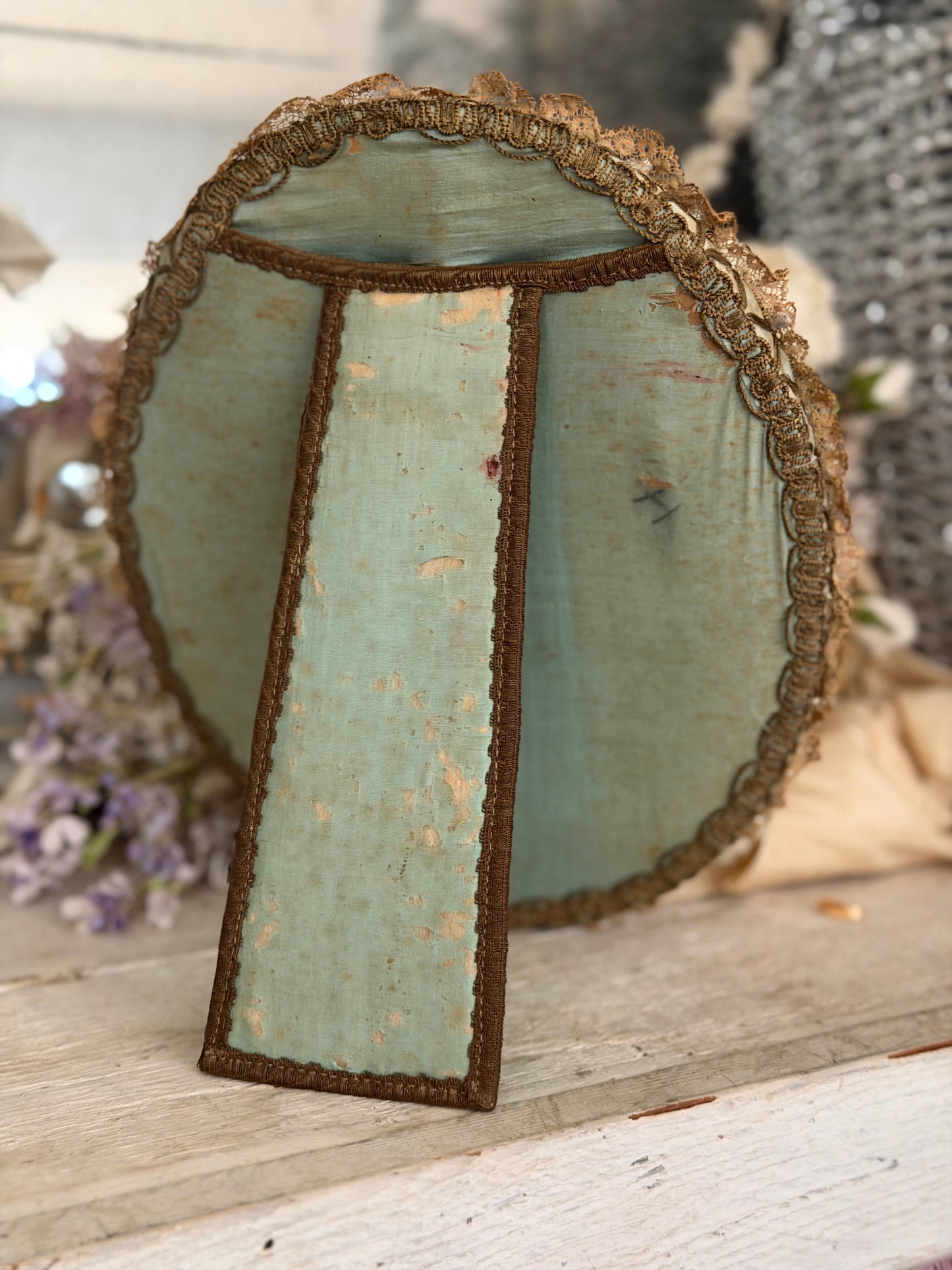 Antique 1920s Ribbonwork Lace Frame