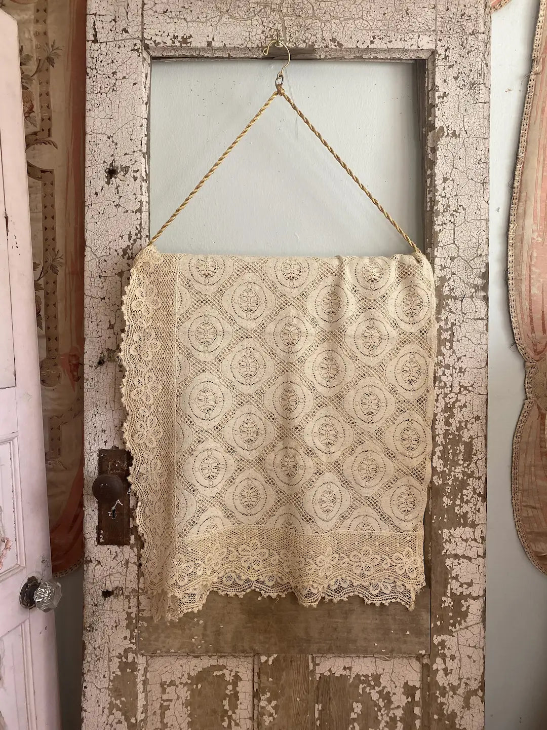 Antique Lace Pillow Bed Cover