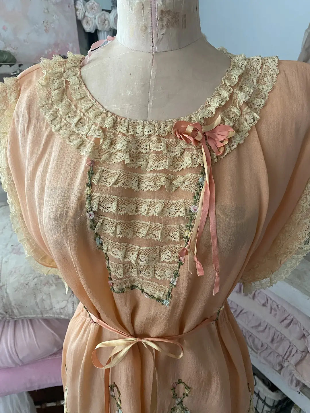 RARE Antique c1920's Pajama Set