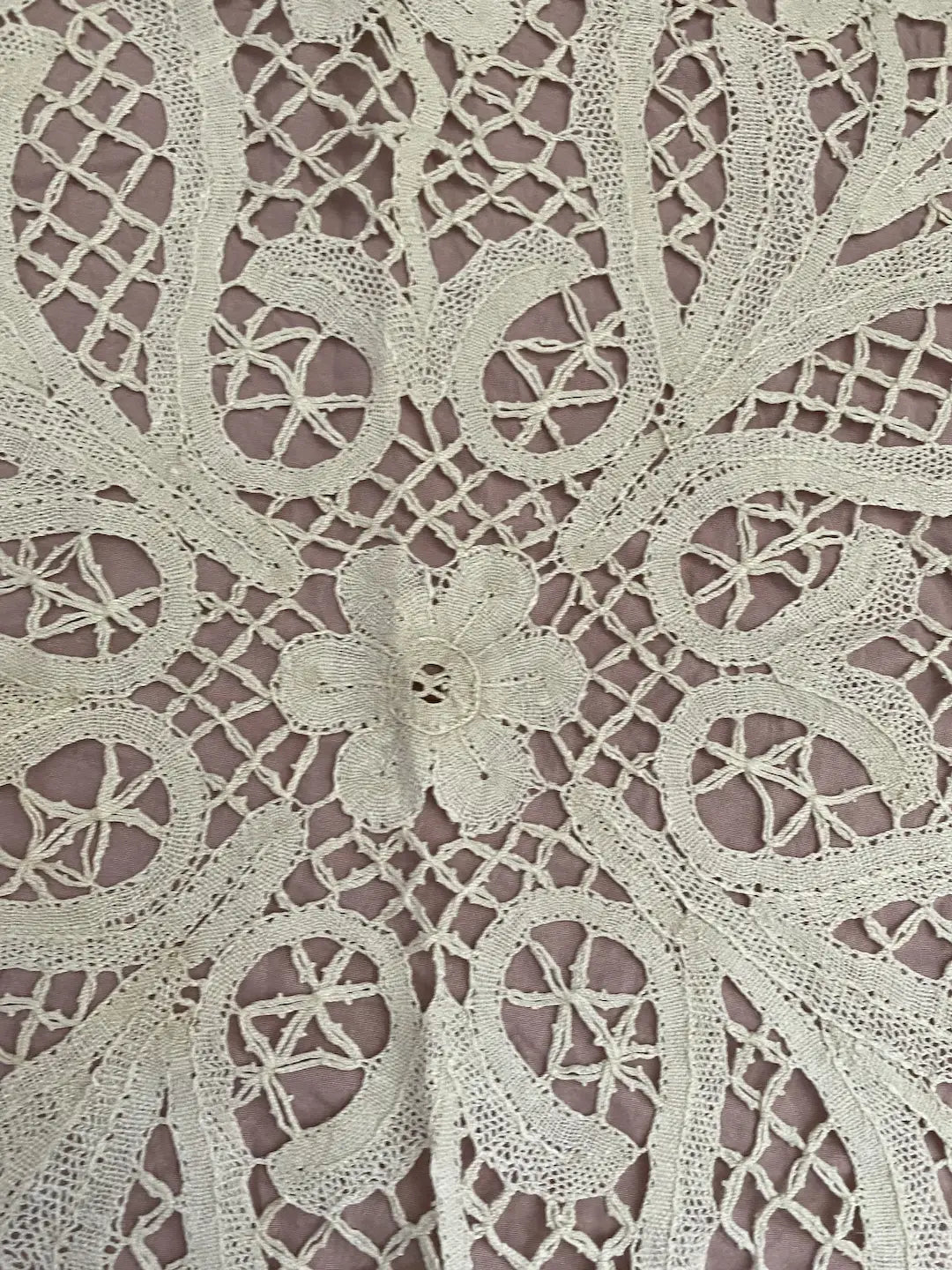 Pair Antique Lace Doilies