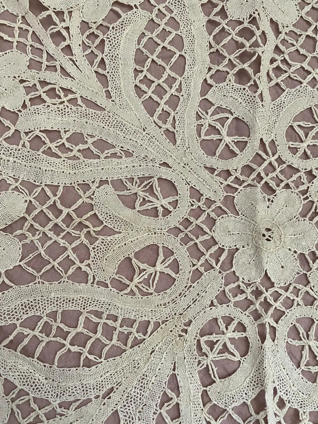 Pair Antique Lace Doilies