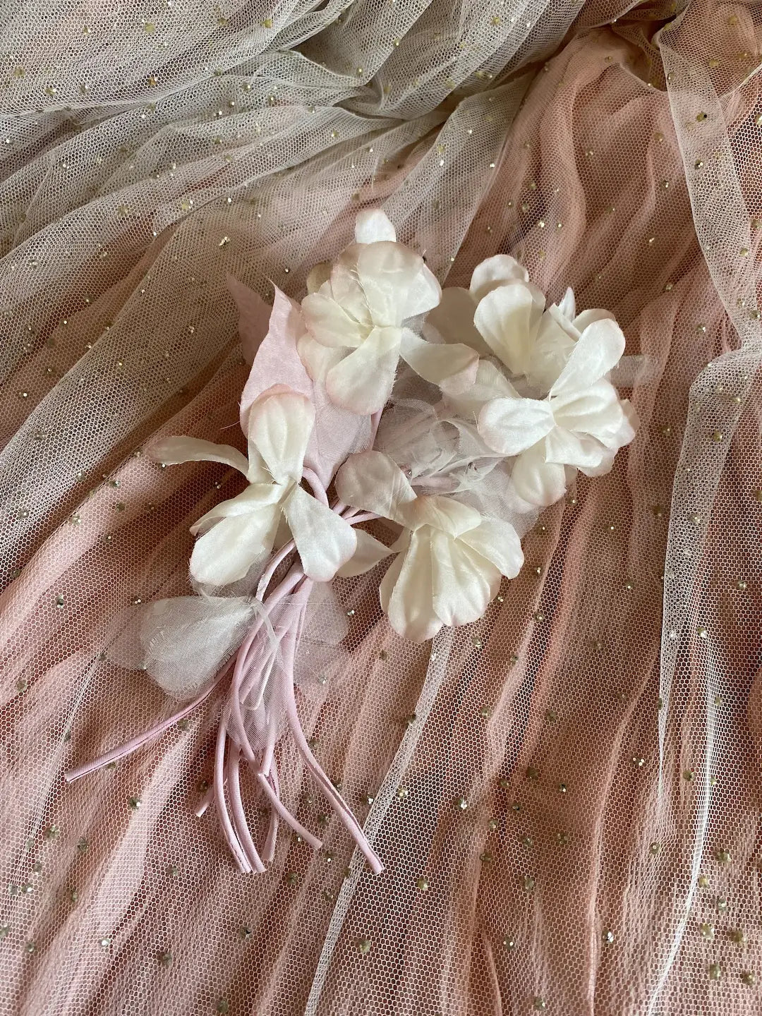 Pair Vintage Millinery Flowers