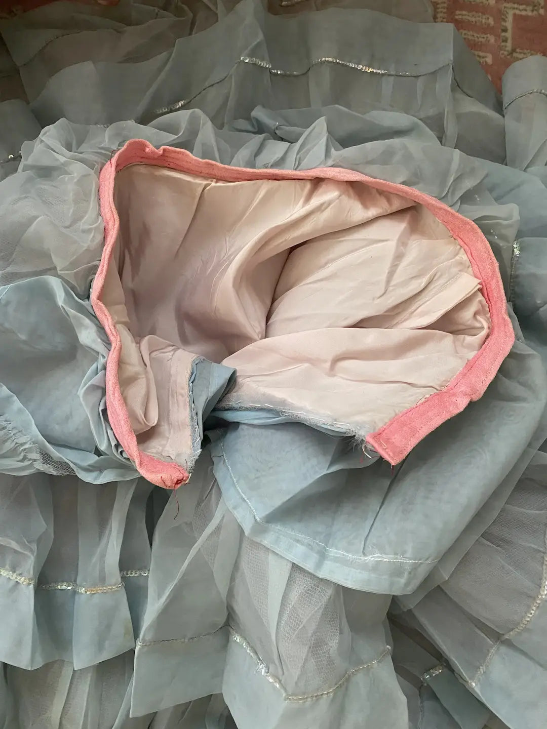 Vintage Blue Ballet Theater Costume Skirt