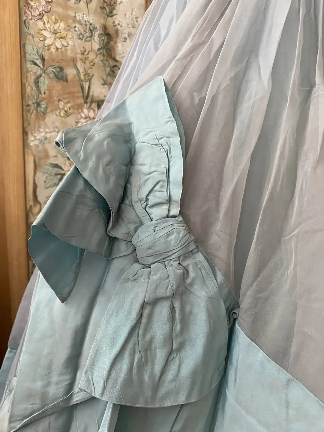 Vintage Cinderella Blue Prom Dress