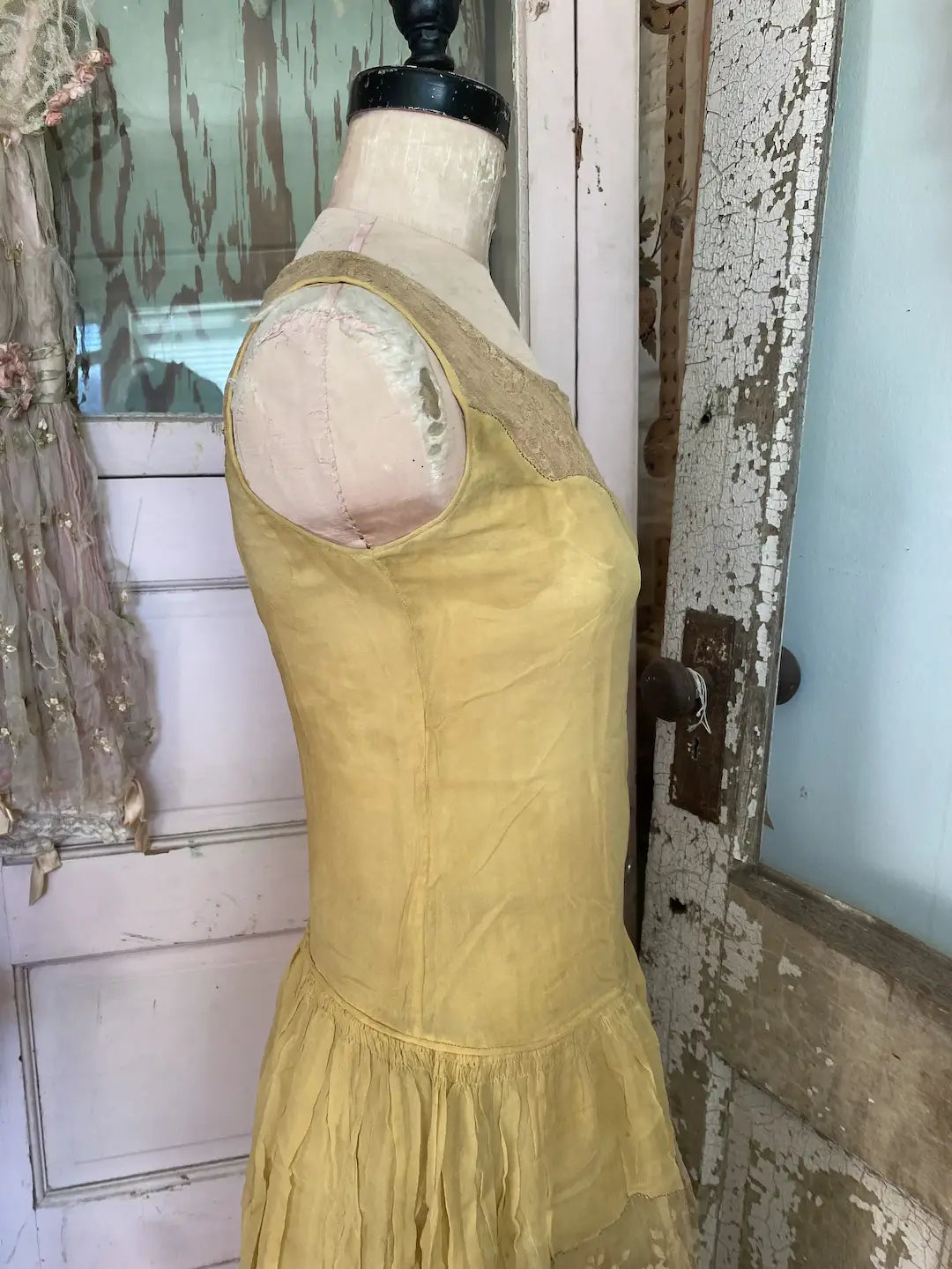 Antique 1920 Ribbonwork Flapper Dress