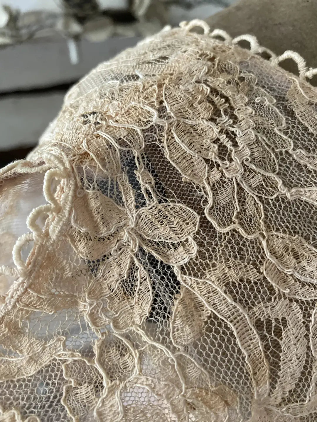Vintage Prom Dress Pink Floral Lace