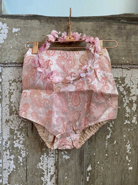 Vintage Dance Burlesque Costume Shorts Tap Pants Pink