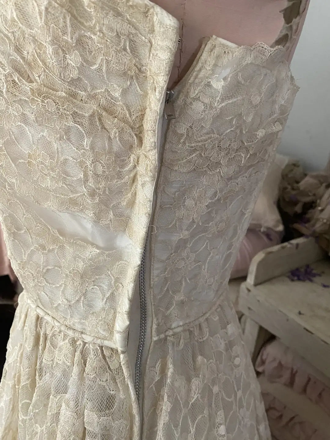 Vintage Emma Dob Lace Prom Dress