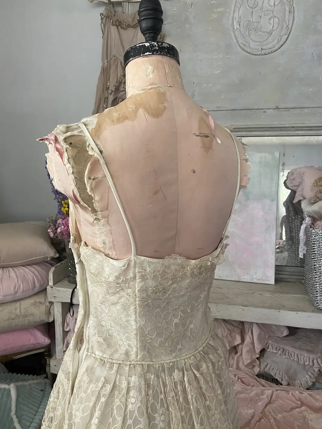 Vintage Emma Dob Lace Prom Dress
