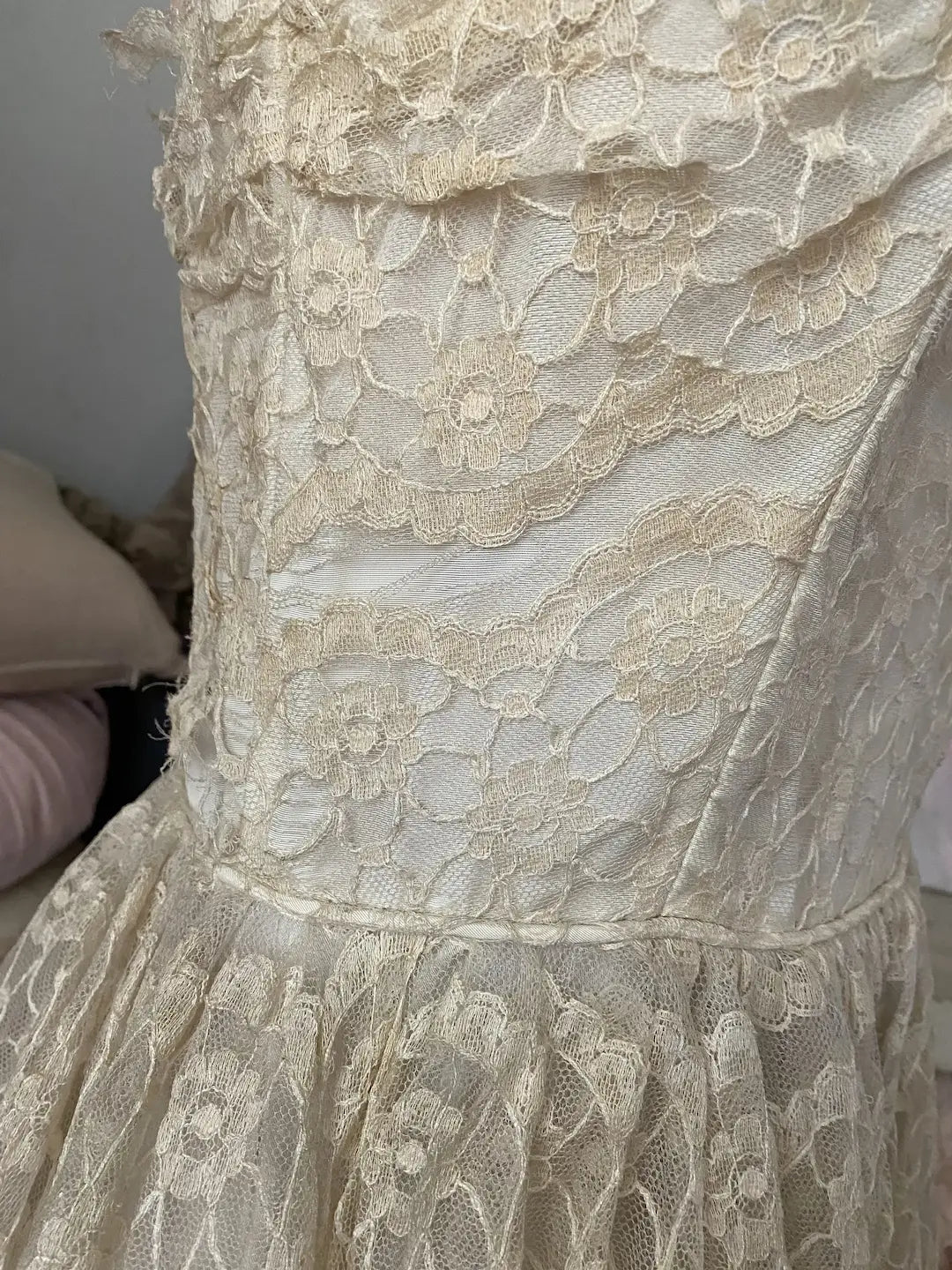 Vintage Emma Dob Lace Prom Dress