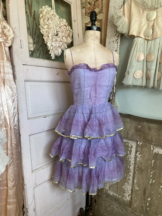 Vintage Ombre Lavender Ballet Dance Costume Dress