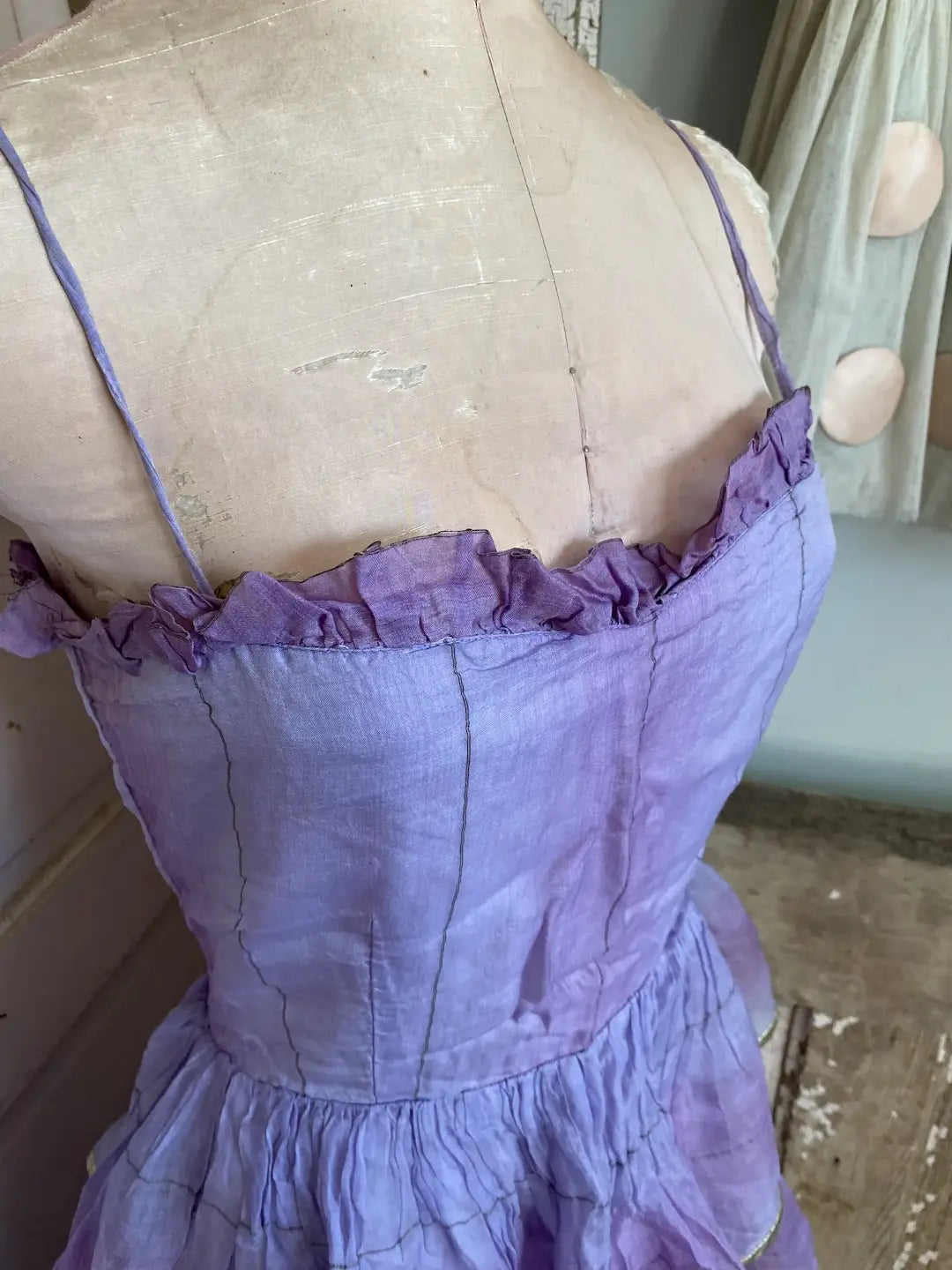 Vintage Ombre Lavender Ballet Dance Costume Dress