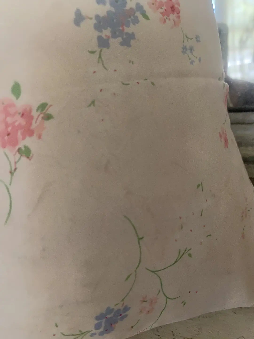 Vintage Pink Floral Lace Trim Boudor Throw Pillow Pillowcase