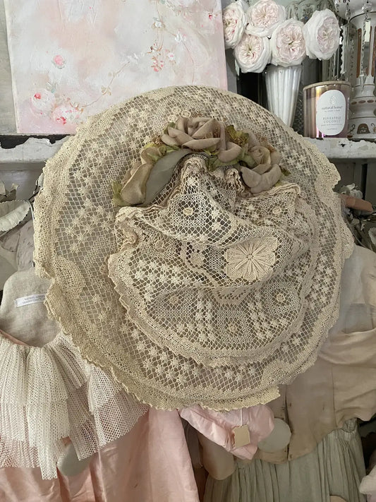 Vintage KOKIN Couture New York Rose Millinery Hat