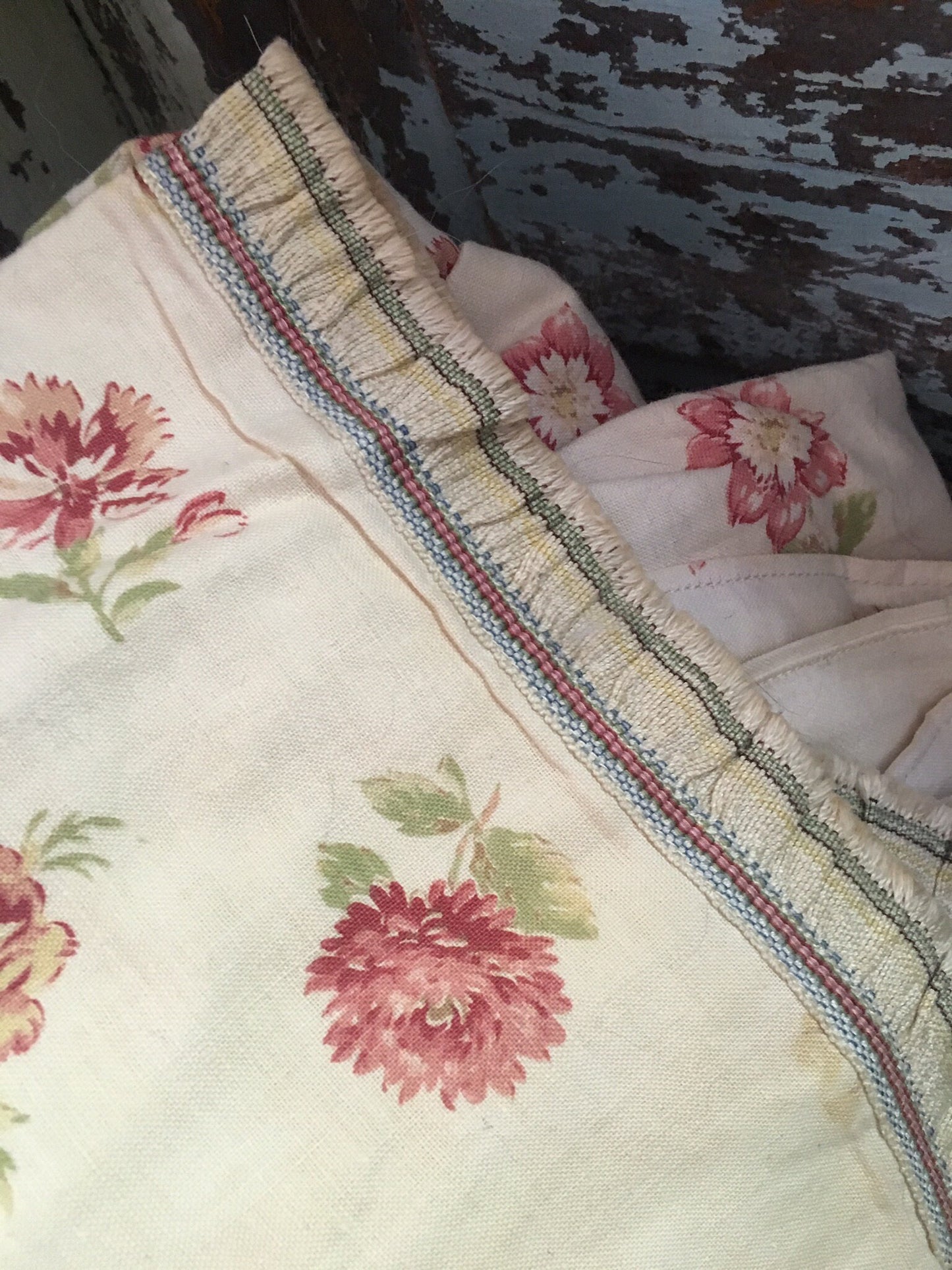 Pair Antique 10ft Chateau Curtain Panels