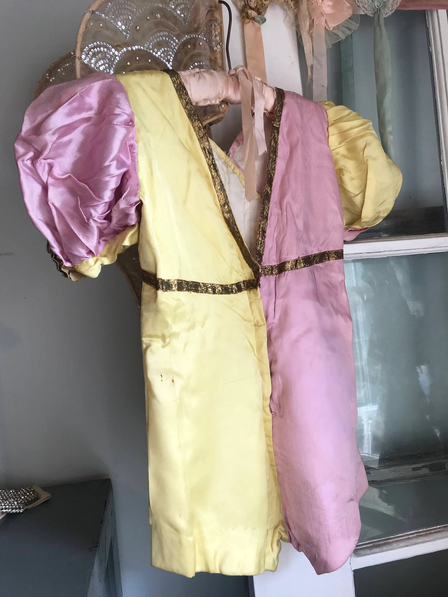 Antique Ballet Theater Jester Costume Pink